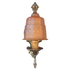 1920s Sconce w/Original Glass Shade 1920s Sconce w/Original Glass Shade