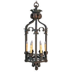 Antique 1920s Large Scale Pendant - Over 4 ft.