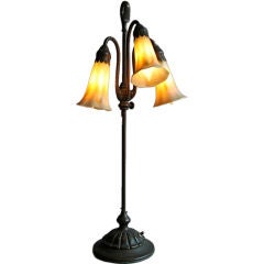 Tiffany Studios Three-Light Lily Lamp #306
