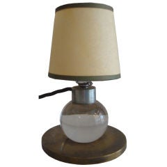 An Adnet and Baccarat Table Lamp