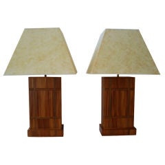Pair of Table Lamps in the style of Jean-Michel Frank