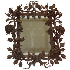 Antique A fer forge Table Mirror