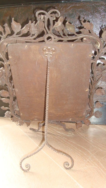 A fer forge Table Mirror
