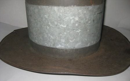 19th Century Tin Folk Art Top Hat