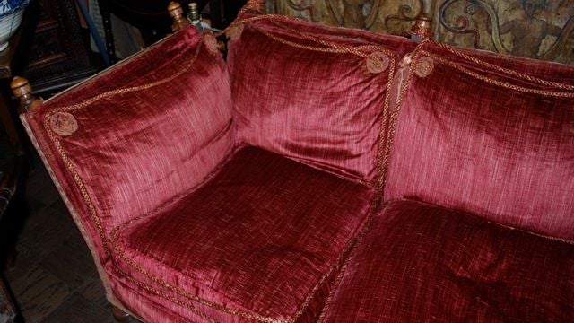 silk velvet sofa