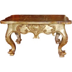 18th Century Spanish Colonial Side Table Gilded