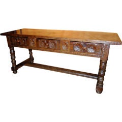 17th Century Spanish Library Table
