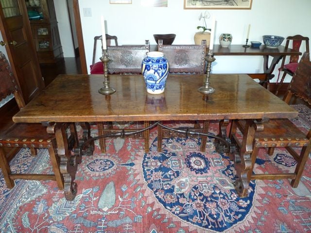 Excellent 17th Century Spanish Dining Table Console In Excellent Condition In Montecito, CA