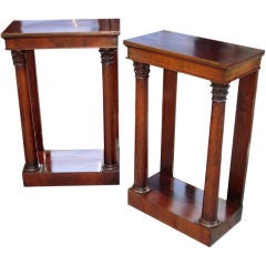 Pair of Period Regency Rosewood Small Consoles