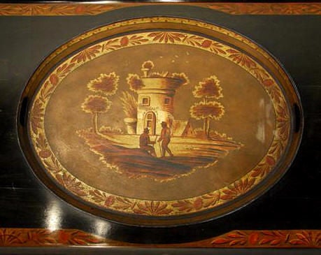 English Period Regency Tray in Custom Coffee Table