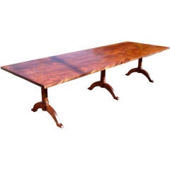 Shaker Style Solid Tiger Maple Dining Table