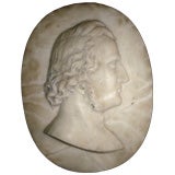 Period Marble Neoclassical Profile Plaque