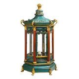 AN EARLY 19TH CENTURY TOLE TABLE LANTERN