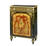 A Regency Japanned Side Cabinet