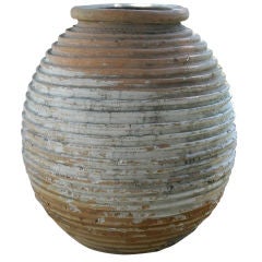 Painted Terra Cotta Jar