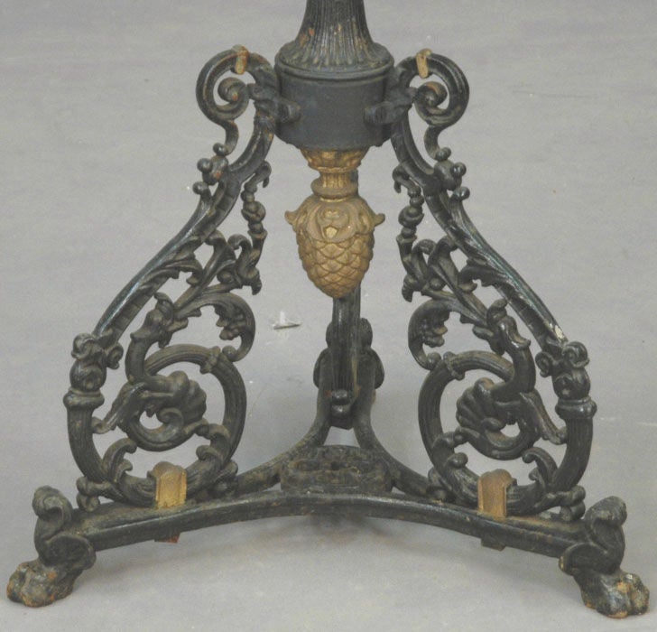 antique church candle stand