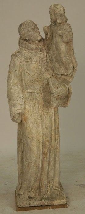 st. Anthony with child statue, from a church