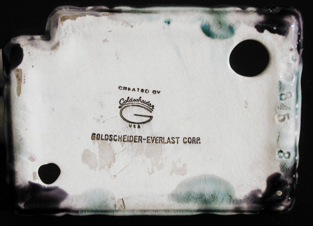 Milieu du XXe siècle Têtes de chevaux Art déco par Goldscheider-Everlast en vente