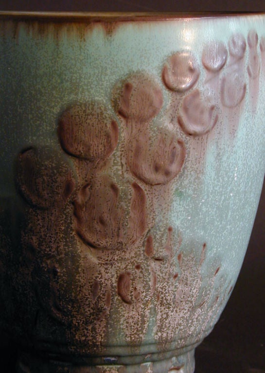 Mid-20th Century Art Deco Pottery Masterpiece by Elizabeth Barrett For Sale