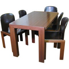 Rosewood Table
Six Chairs by Tobia
Afra Scarpa for Cassina Rosewood Table
Six Chairs by Tobia
Afra Scarpa for Cassina