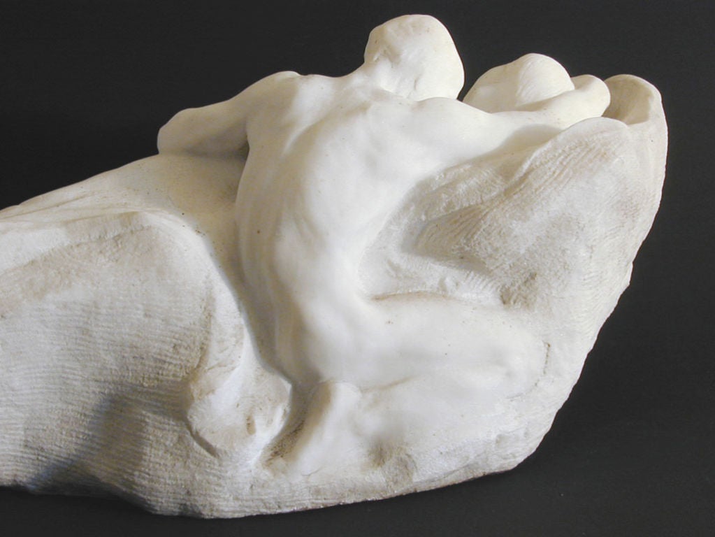 Art déco « First Born », sculpture en marbre Art Déco de Chester Beach, influencée par Rodin en vente