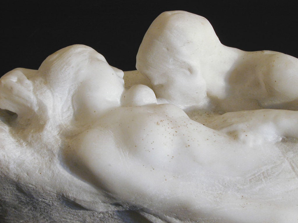 Sculpté « First Born », sculpture en marbre Art Déco de Chester Beach, influencée par Rodin en vente