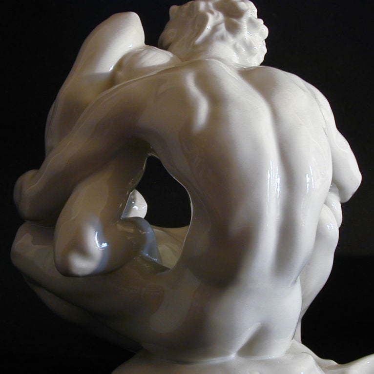 Embracing Couple:  Rare Porcelain by Dahl-Jensen 3