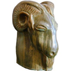Pair of Goat's Head Bookends