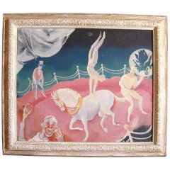 Circus, a Preparatory Painting for Murals at Carlyle Hotel