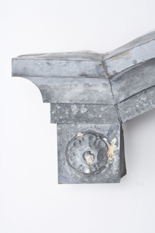 20th Century vintage zinc panel For Sale