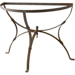 french demi lune table