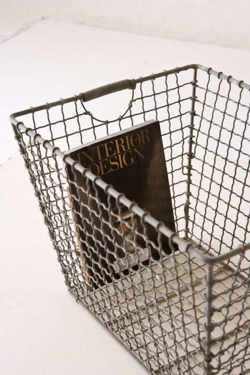 french metal basket In Excellent Condition For Sale In Seattle, WA