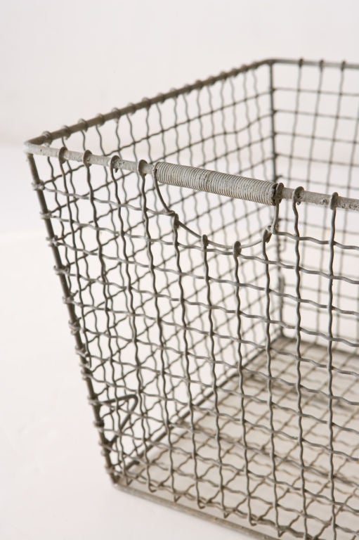 French french metal basket For Sale