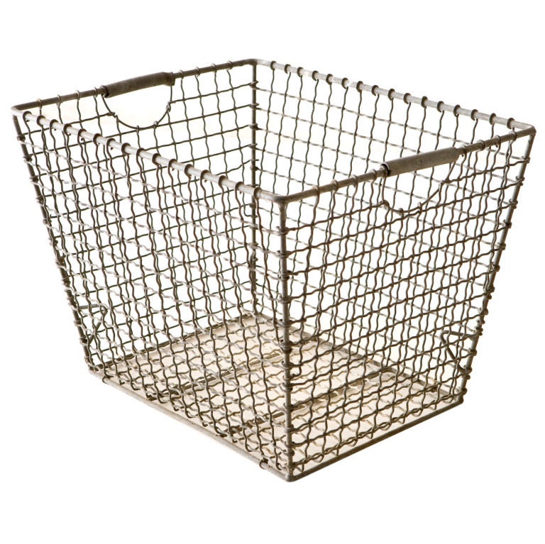 french metal basket For Sale