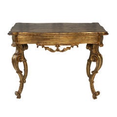 Italian Baroque Giltwood Console or Center Table