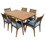Retro Van Koert For Drexel Dining Table And 6 Chairs