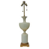 Marbro Ivory Opaline Murano Glass And Gold Lamp Marbro Ivory Opaline Murano Glass And Gold Lamp