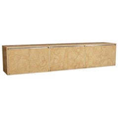 Milo Baughman For Directional Burled Hanging Buffet Credenza