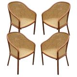 Retro Set of Four Ward Bennett Cane Chairs