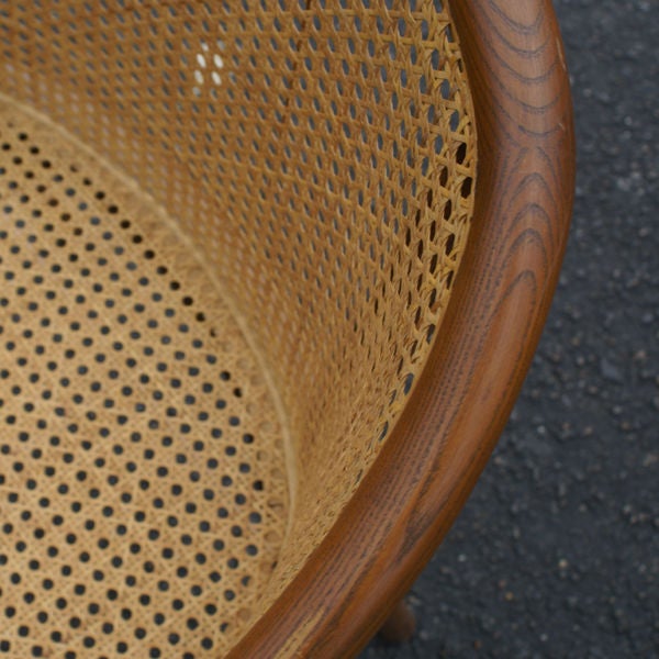 American Set of Four Ward Bennett Cane Chairs