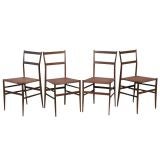 Set of Four Gio Ponti Superleggera Chairs Set of Four Gio Ponti Superleggera Chairs