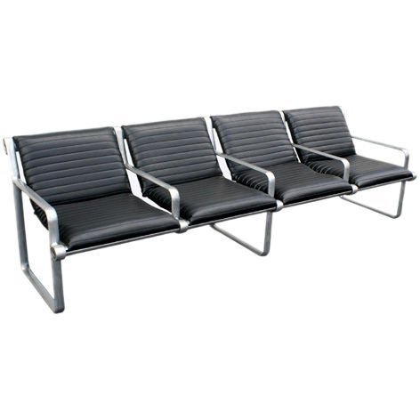 8FT Hannah Morrison for Knoll Four-Seat Airport Seating  