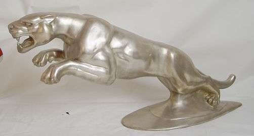 jaguar bronze statue