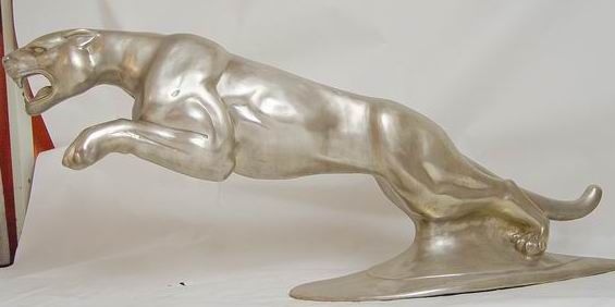 bronze jaguar statue
