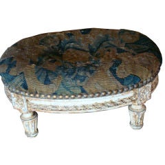 Tabouret w/ Aubussan Tapestry