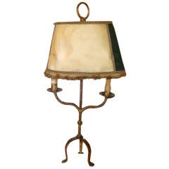 Petite table lamp with shade