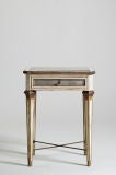 Louis XVI Mirrored Side Table-Small Louis XVI Mirrored Side Table-Small
