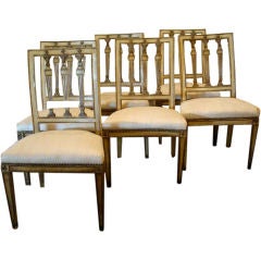 Set of 6 Italian Louis XVI Dining Chairs
