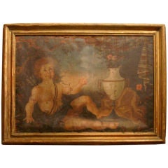 Oil Painting with Cherub 7