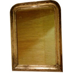 Antique Small Silverleaf Louis Philippe Mirror